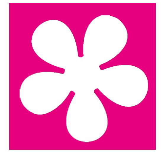 Motivlocher Retro Blume, 3,8 cm