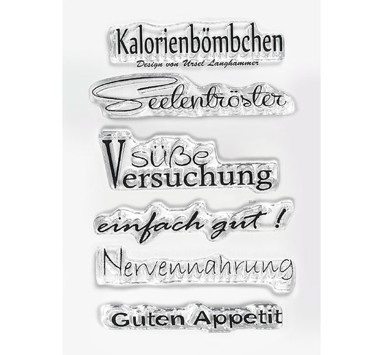 Clear Stempel-Set "Guten Appetit"