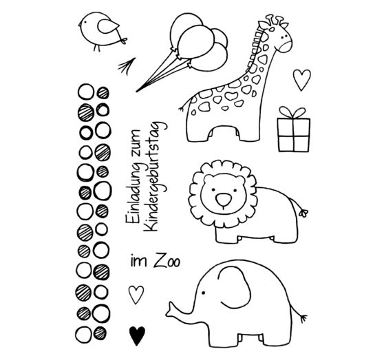 Clear Stempel-Set "Zoo"