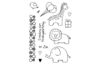 Clear Stempel-Set "Zoo"