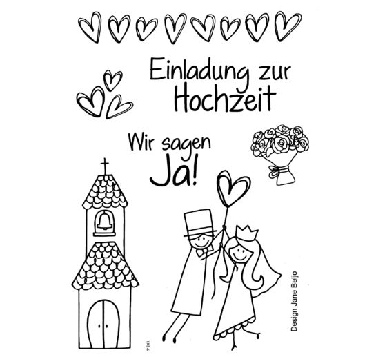 Clear Stempel-Set "Hochzeit"