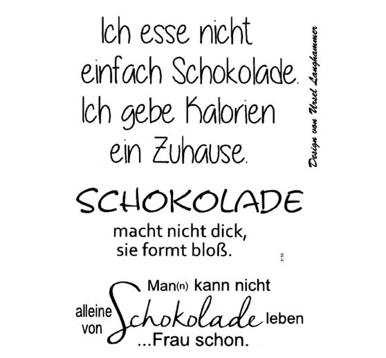 Clear Stempel-Set "Schokolade"