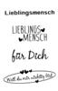 Clear Stamps "Lieblingsmensch"