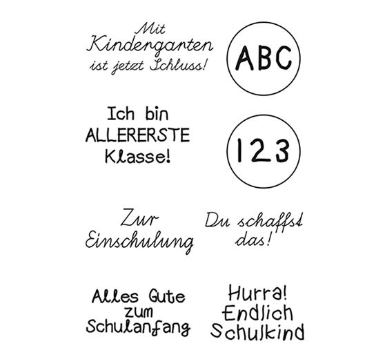 Clear Stamps "Einschulung"