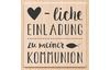 Wooden stamp "Cordial invitation communion"