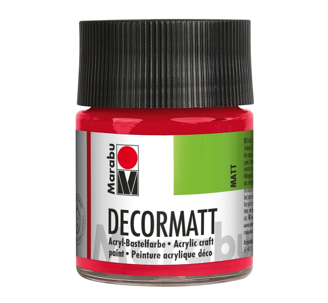 Marabu-Decormatt, 50ml - Kirschrot