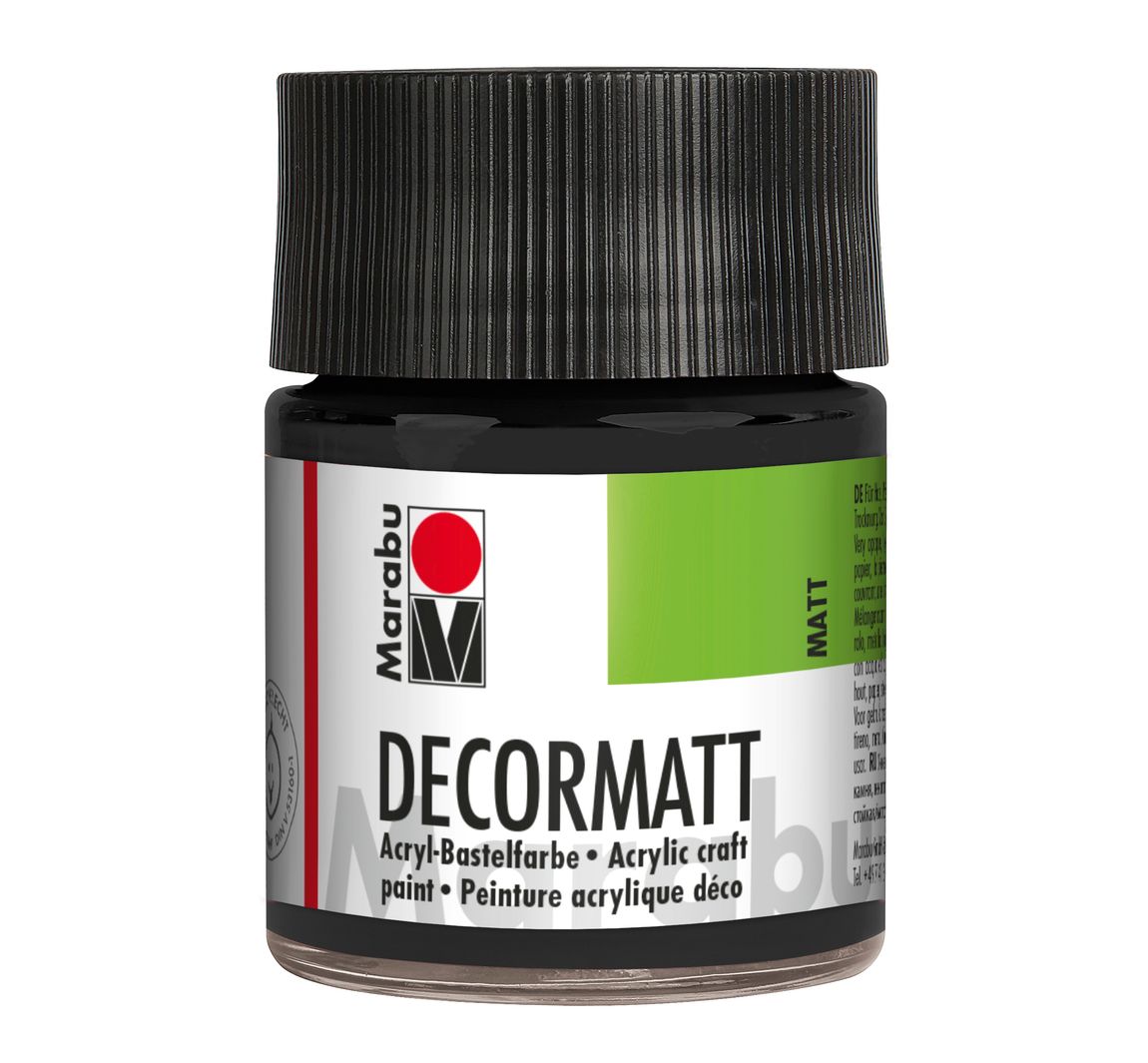 Marabu-Decormatt, 50ml - Schwarz