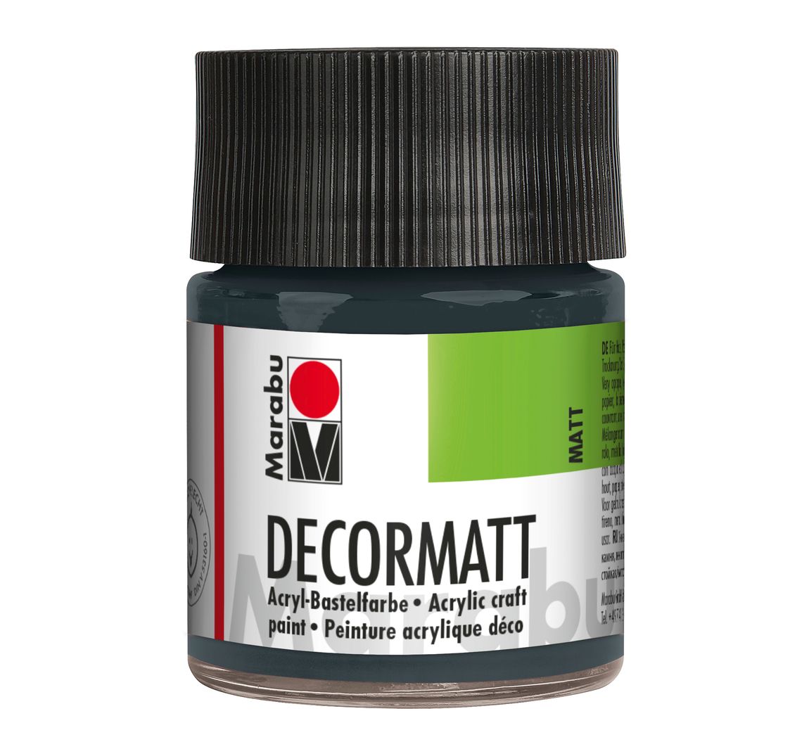 Marabu-Decormatt, 50ml - Dunkelgrau