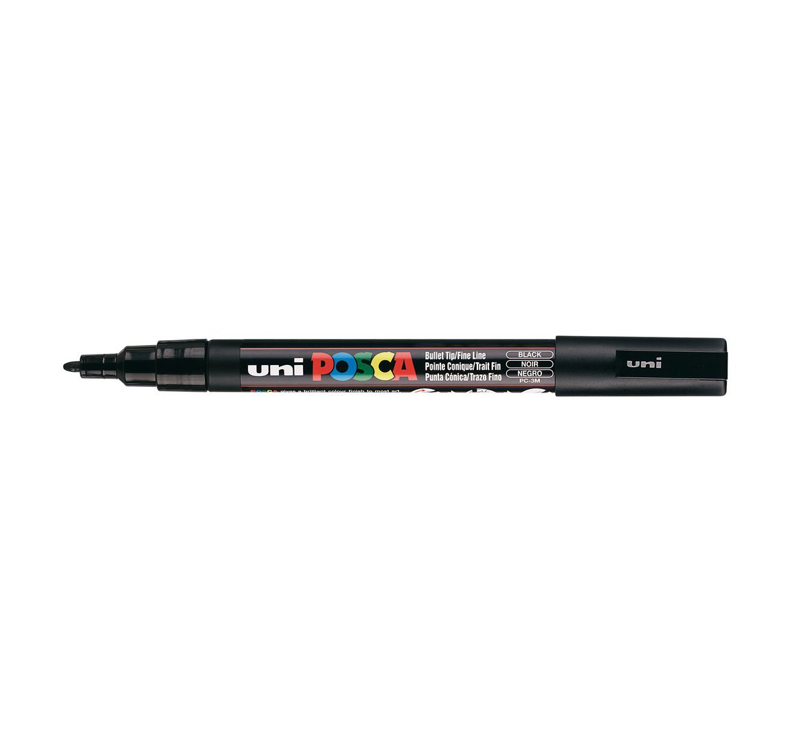 POSCA Marker PC-3M - Schwarz