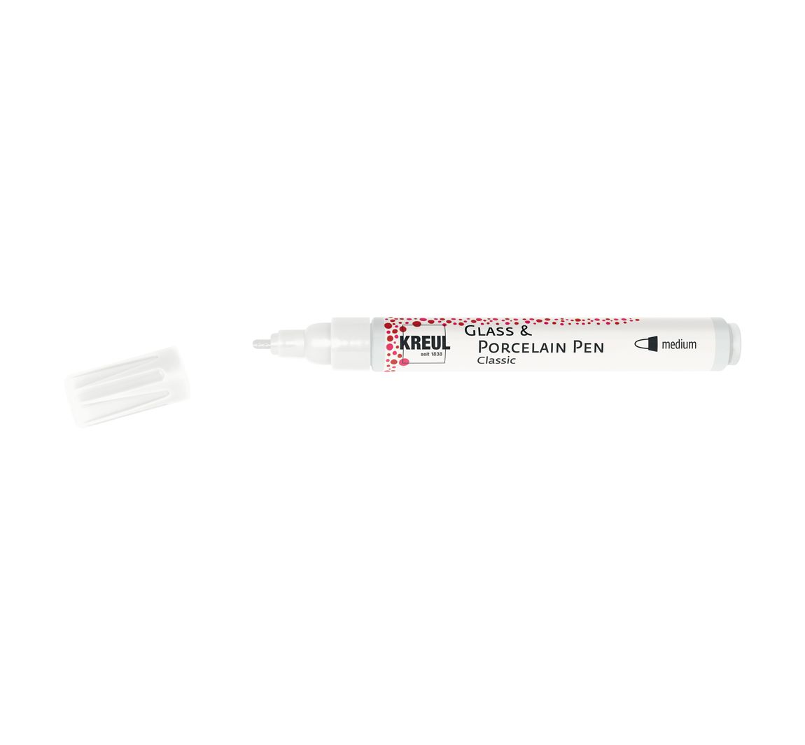 KREUL Glass & Porcelain Pen "Classic" - Weiß