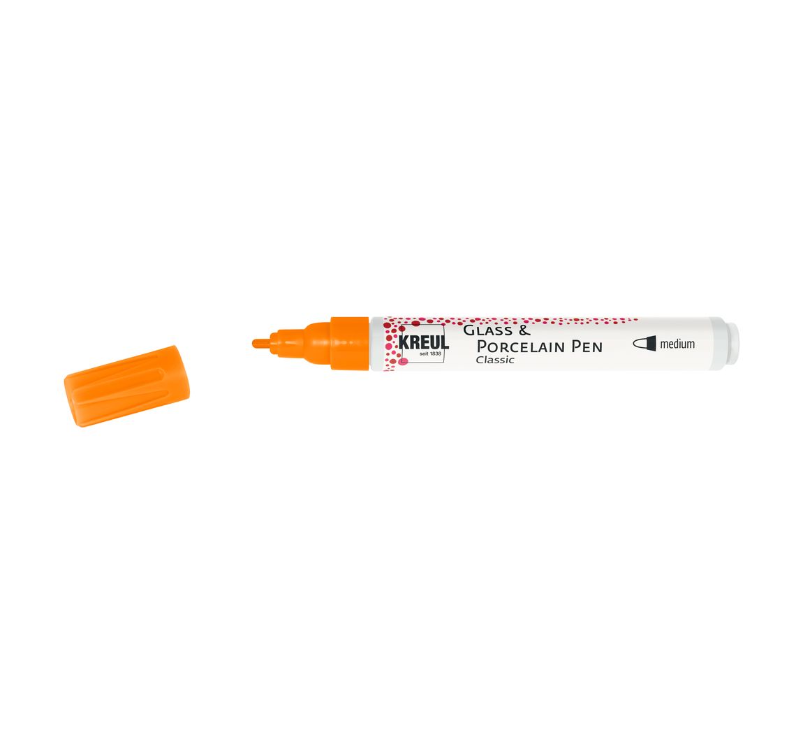 KREUL Glass & Porcelain Pen "Classic" - Orange