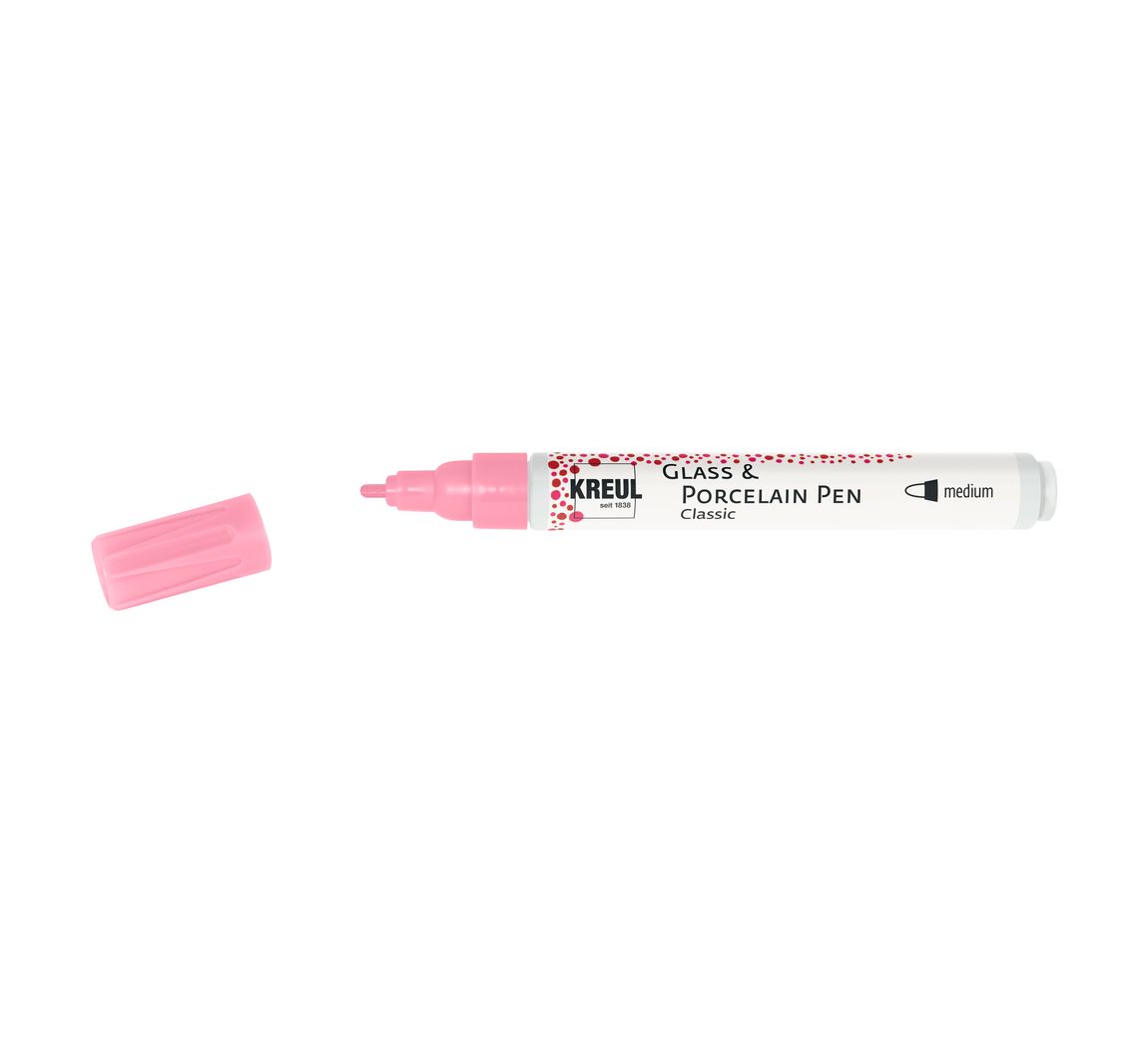 KREUL Glass & Porcelain Pen "Classic" - Rosa