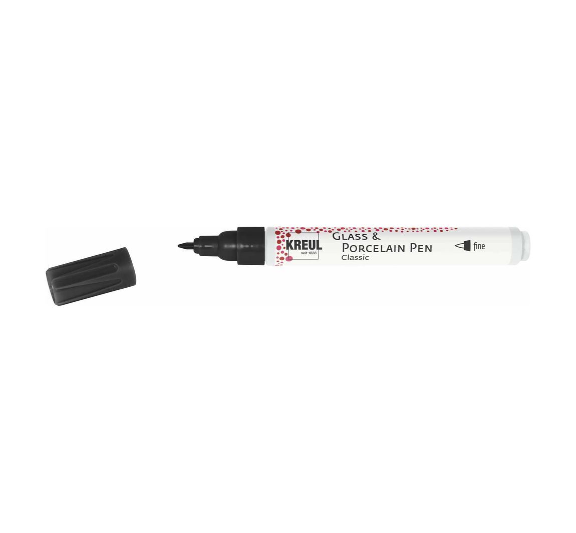 KREUL Glass & Porcelain Pen "Classic" - Kontur-Schwarz