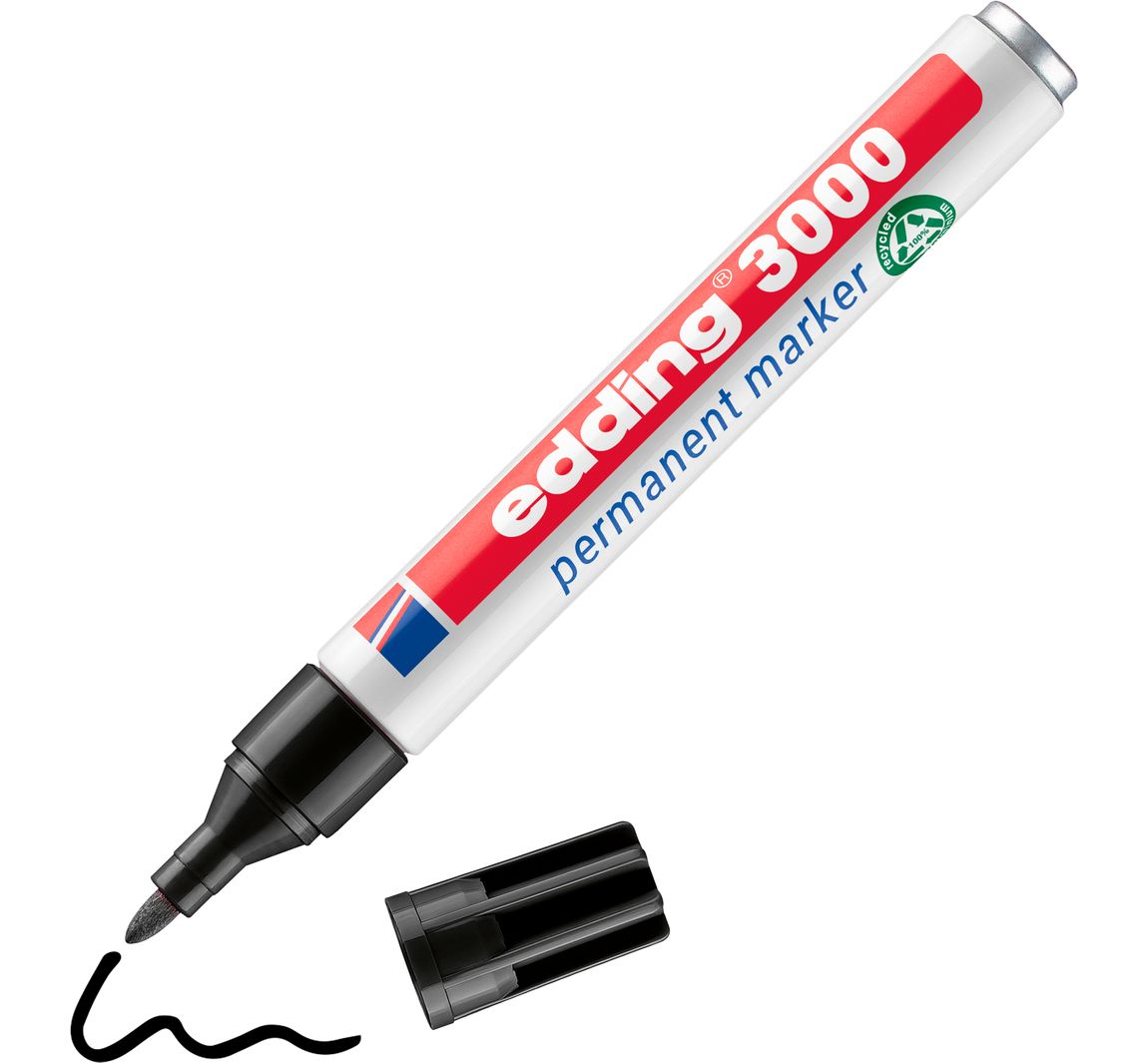 edding 3000 "Permanent-Marker" - Schwarz