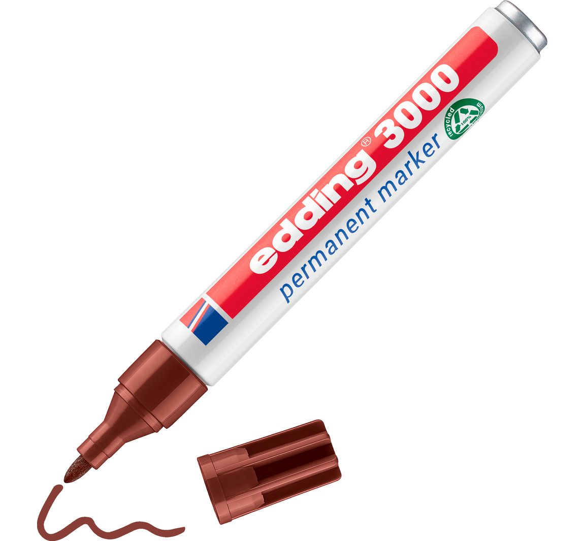 edding 3000 "Permanent-Marker" - Braun