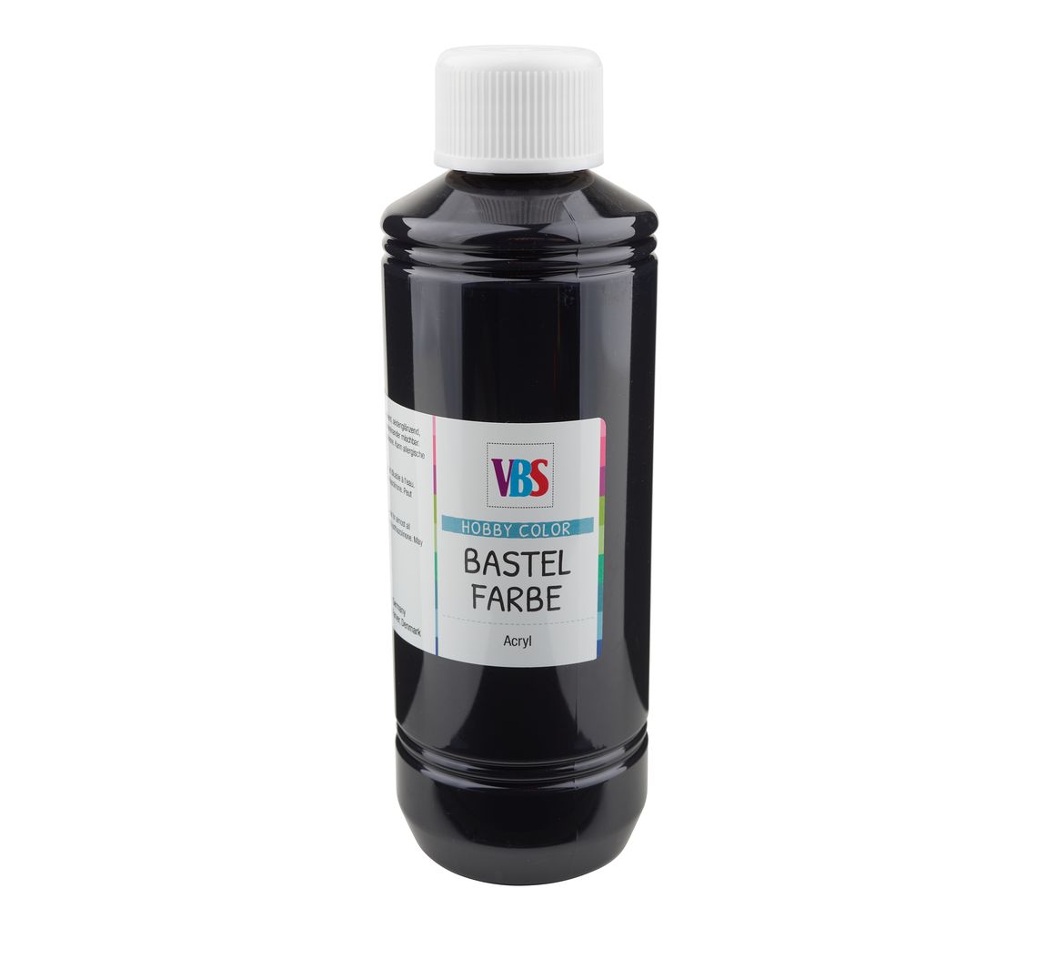VBS Bastelfarbe, 250 ml - Schwarz