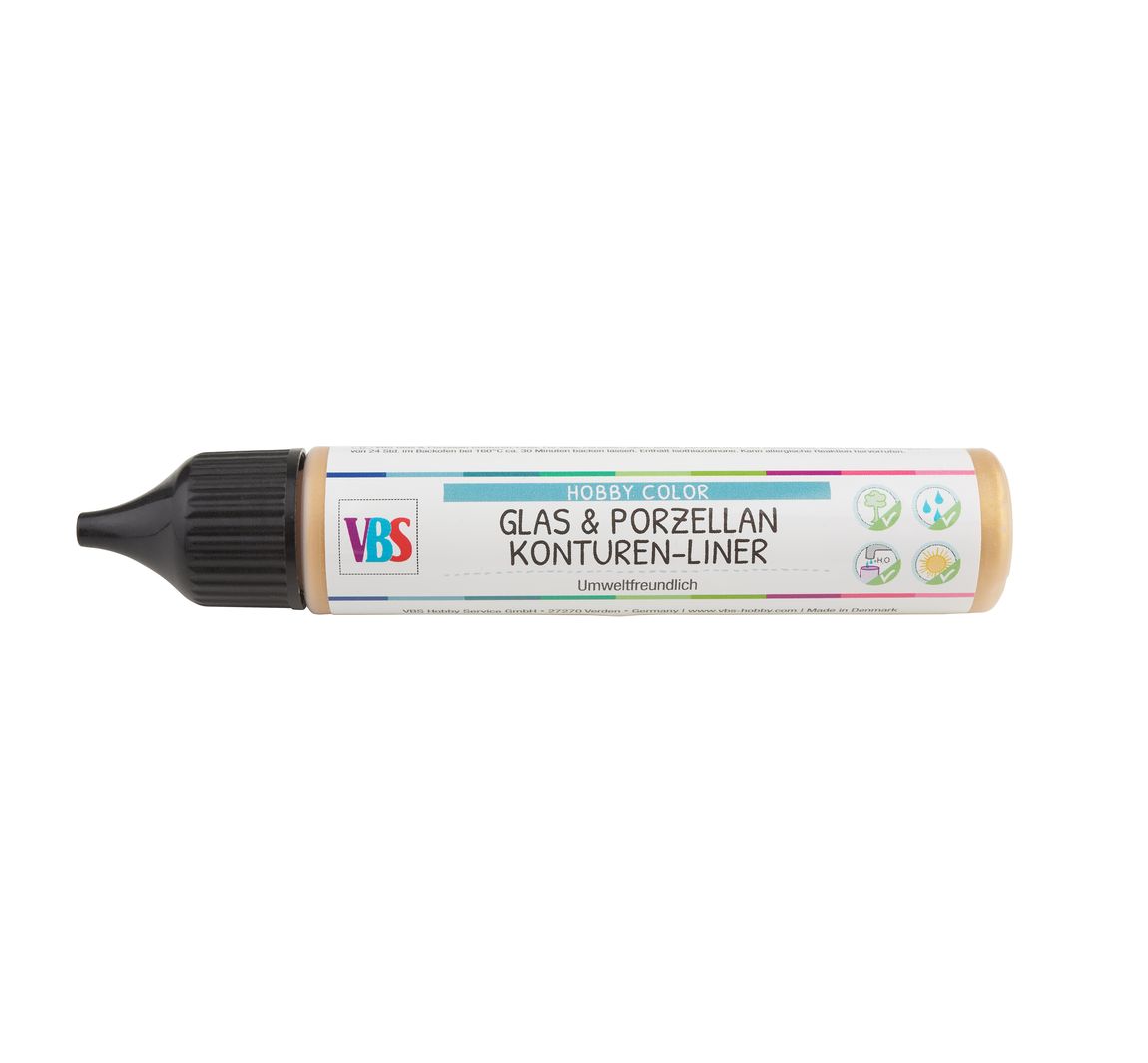 VBS Glas- & Porzellankonturen-Liner - Gold