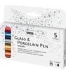 KREUL PorcelainPen metallic 160°C, 5er-Set