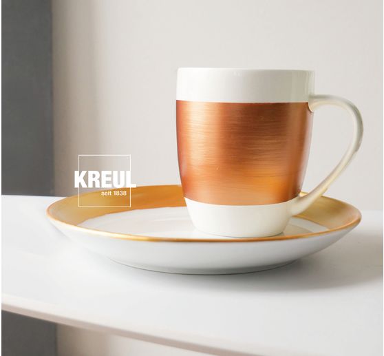KREUL Glass & Porcelain "Classic - Metallic", 6er-Set