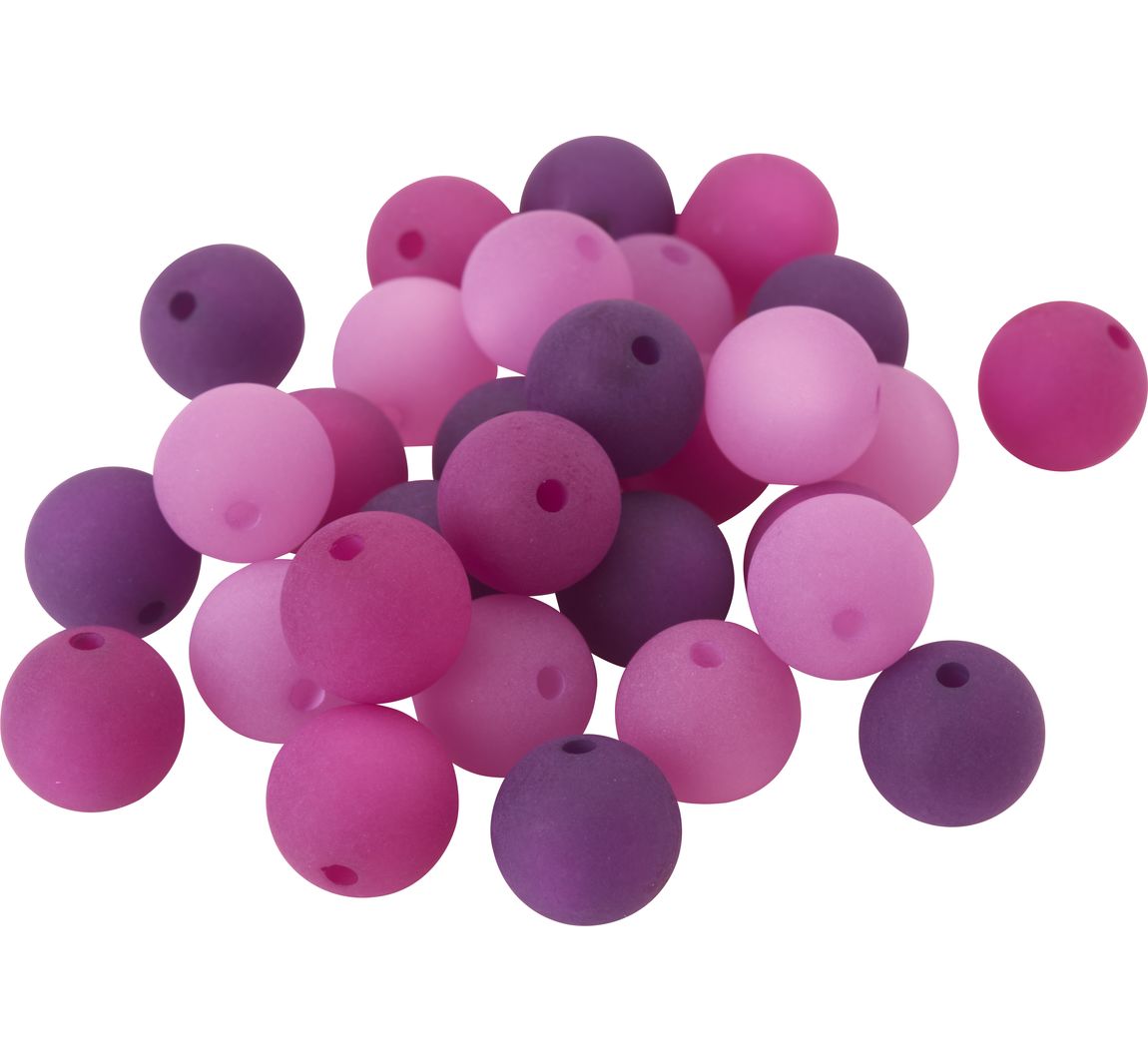Polaris-Perlen-Mix, 10mm, 30 Stück - Lila