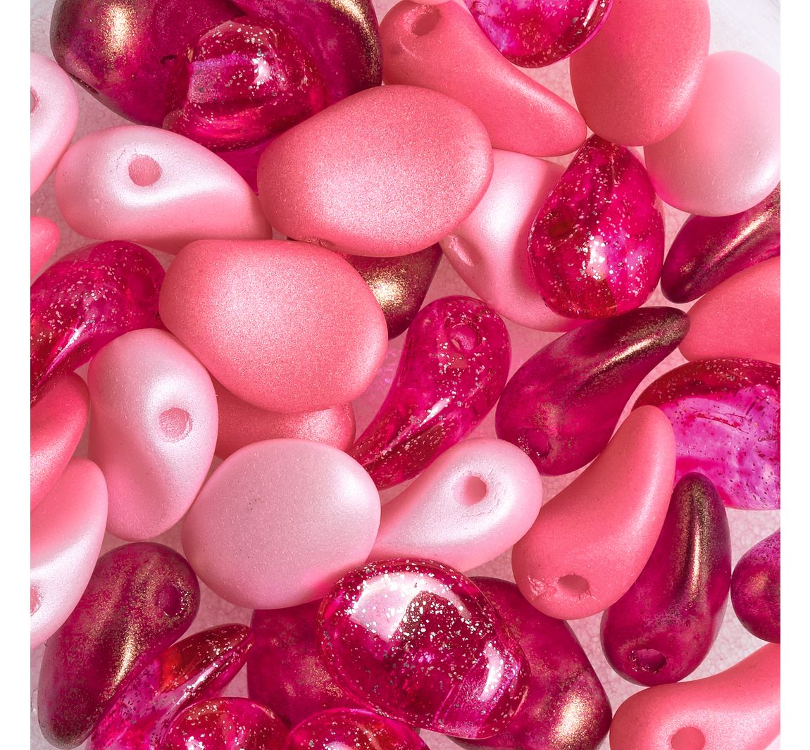 Glasperlen-Mix "Lili Petal Deluxes" - Rosa