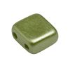 Glasperle "Quadratisch", 35 Stück Olive