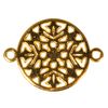 Charms connector "Mandala" Gold