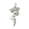 Key- Bag pendant set "Lucky Charms" Silver