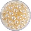 Crystal Renaissance Glaswachsperle, 6mm, 40 Stück Creme