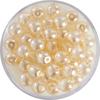 Crystal Renaissance glass wax bead, 6mm, 40 pieces