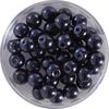 Crystal Renaissance glass wax bead, 6mm, 40 pieces Black