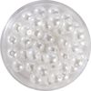 Crystal Renaissance Glaswachsperle, 6mm, 40 Stück Schneeweiß