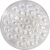 Crystal Renaissance glass wax bead, 6mm, 40 pieces