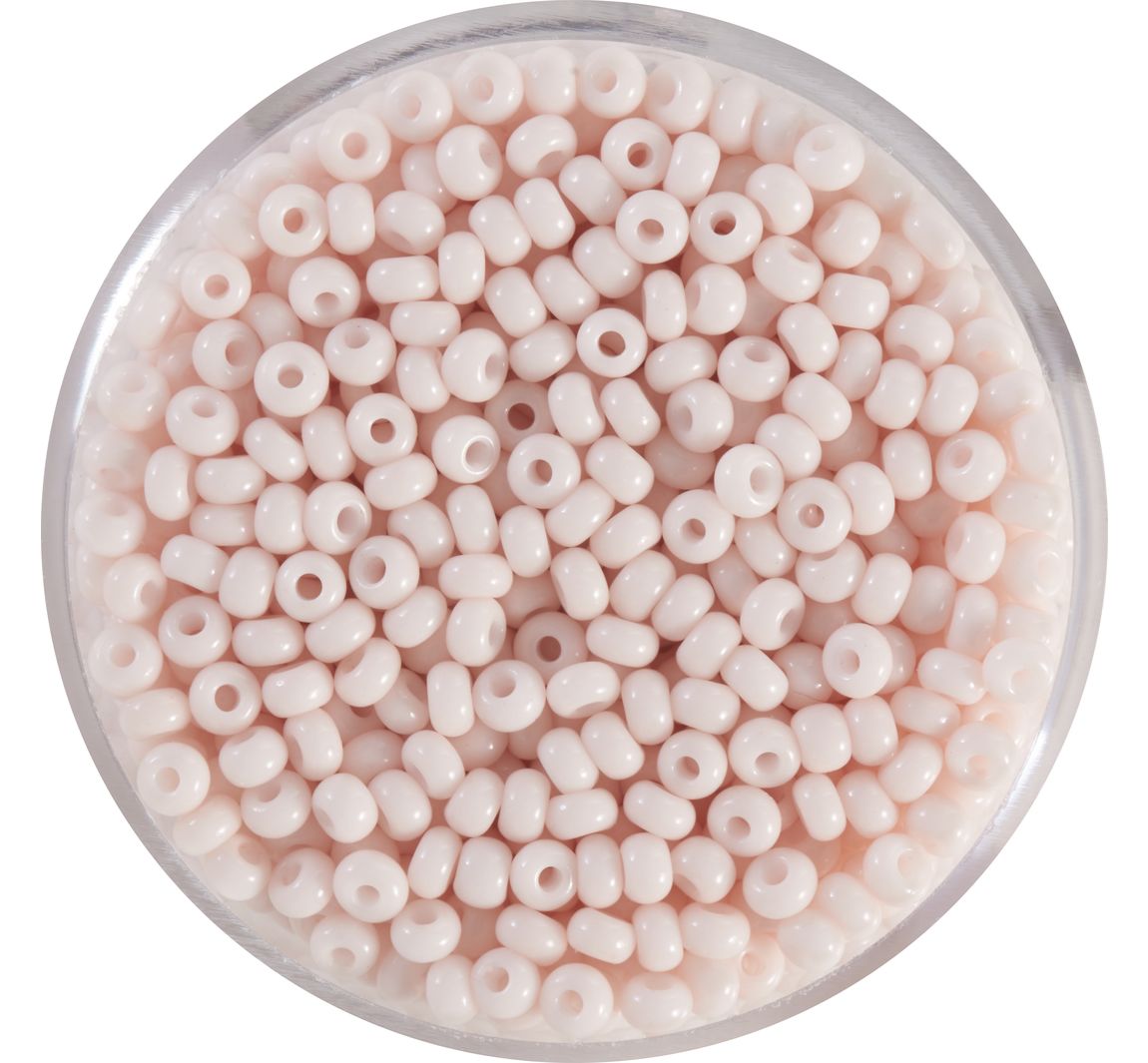 Rocailles, satte Farben, 2,6mm - Creme