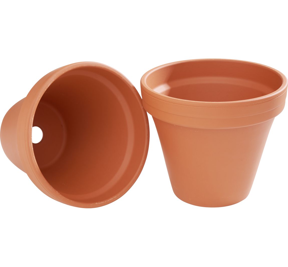 Terrakotta-Töpfe - Innen-Ø 18 cm, 2 Stück
