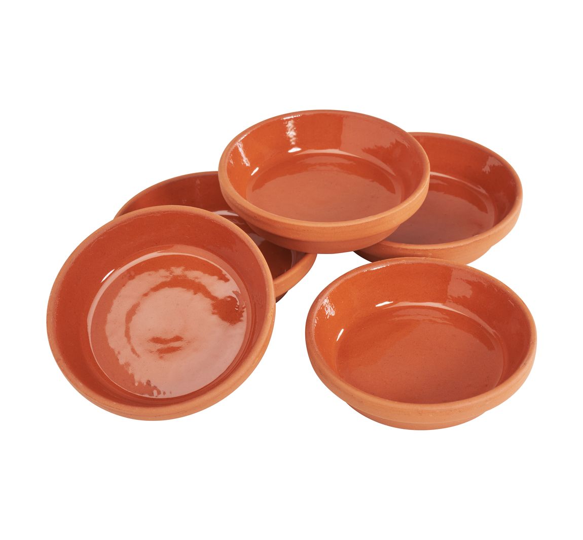 Terrakotta-Unterteller - Innen-Ø 5 cm, 5 Stück