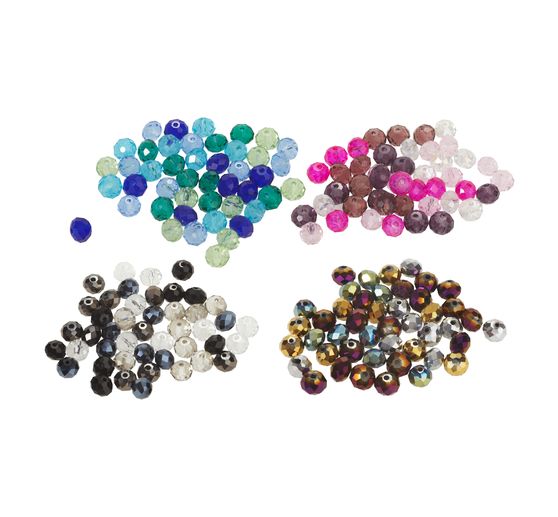 Glasschliffperlen, 8 mm, 45 Stück