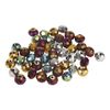 Glasschliffperlen, 8 mm, 45 Stück Metallic