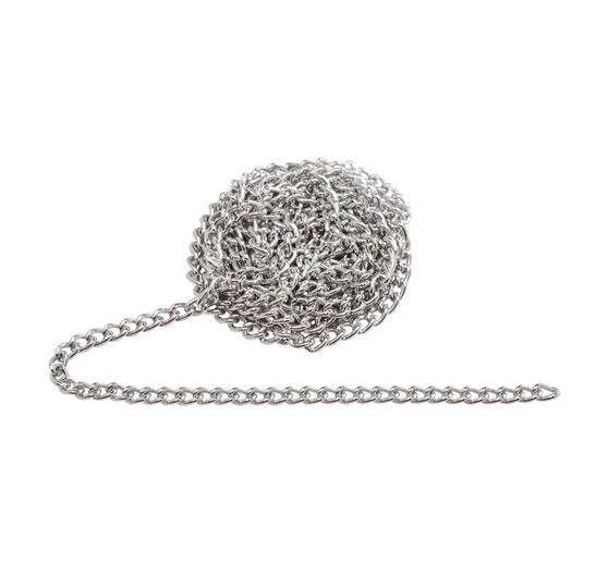 Gliederkette, 1 m, Aluminium, ca. B 3 x H 4 mm