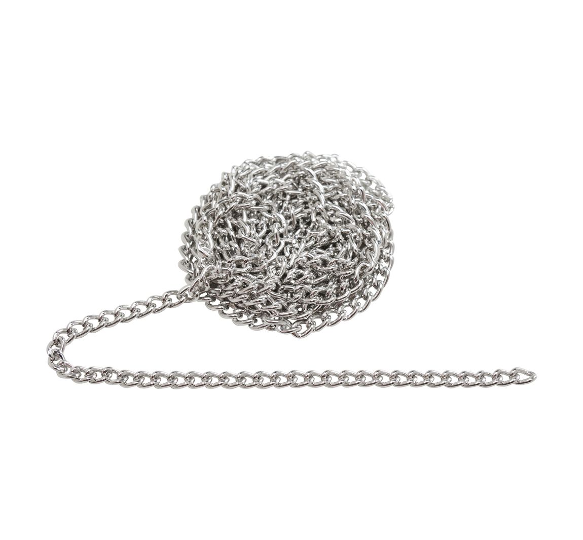Gliederkette, 1 m, Aluminium, ca. B 3 x H 4 mm
