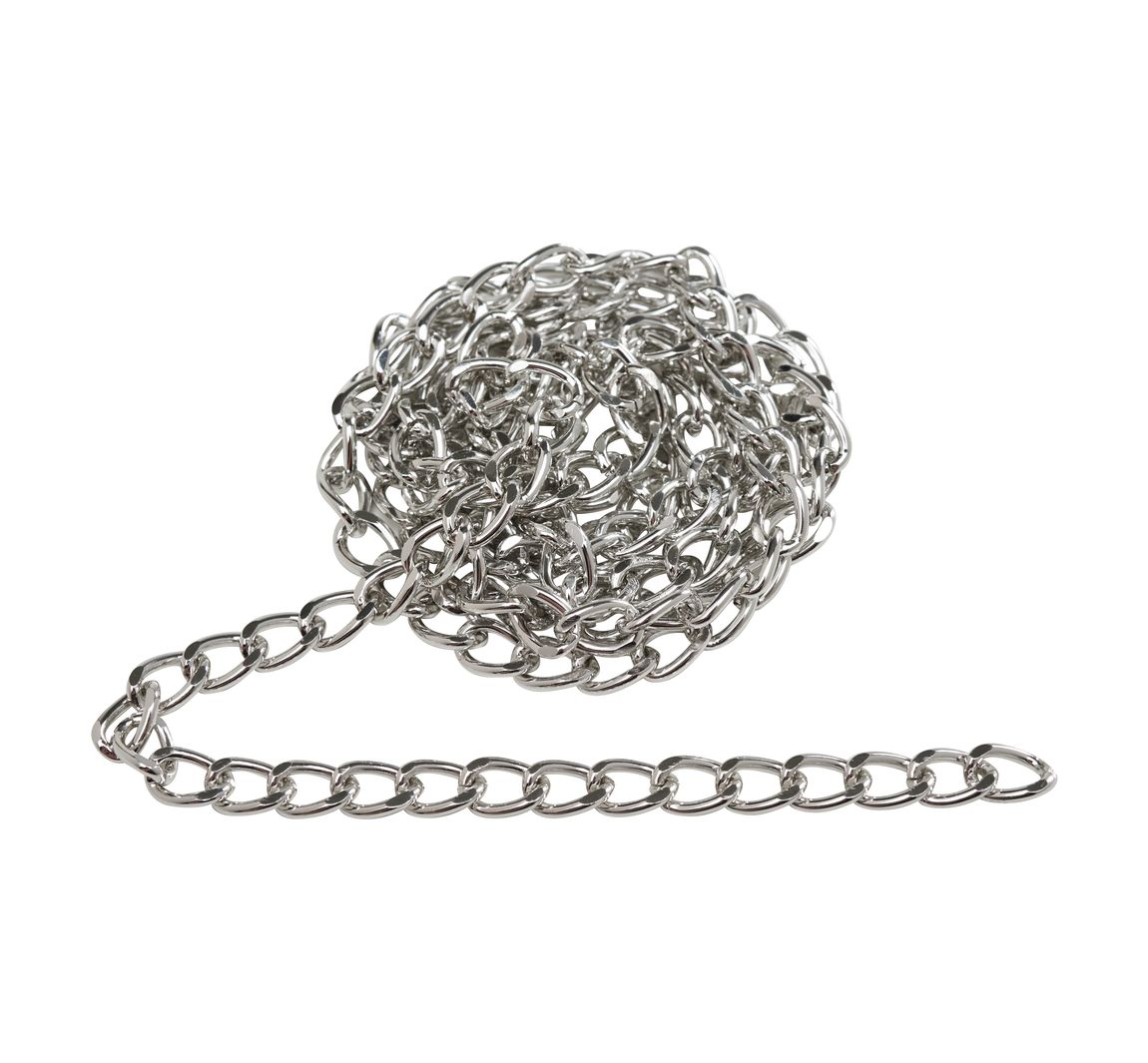 Gliederkette, 1 m, Aluminium, ca. B 6 x H 9 mm