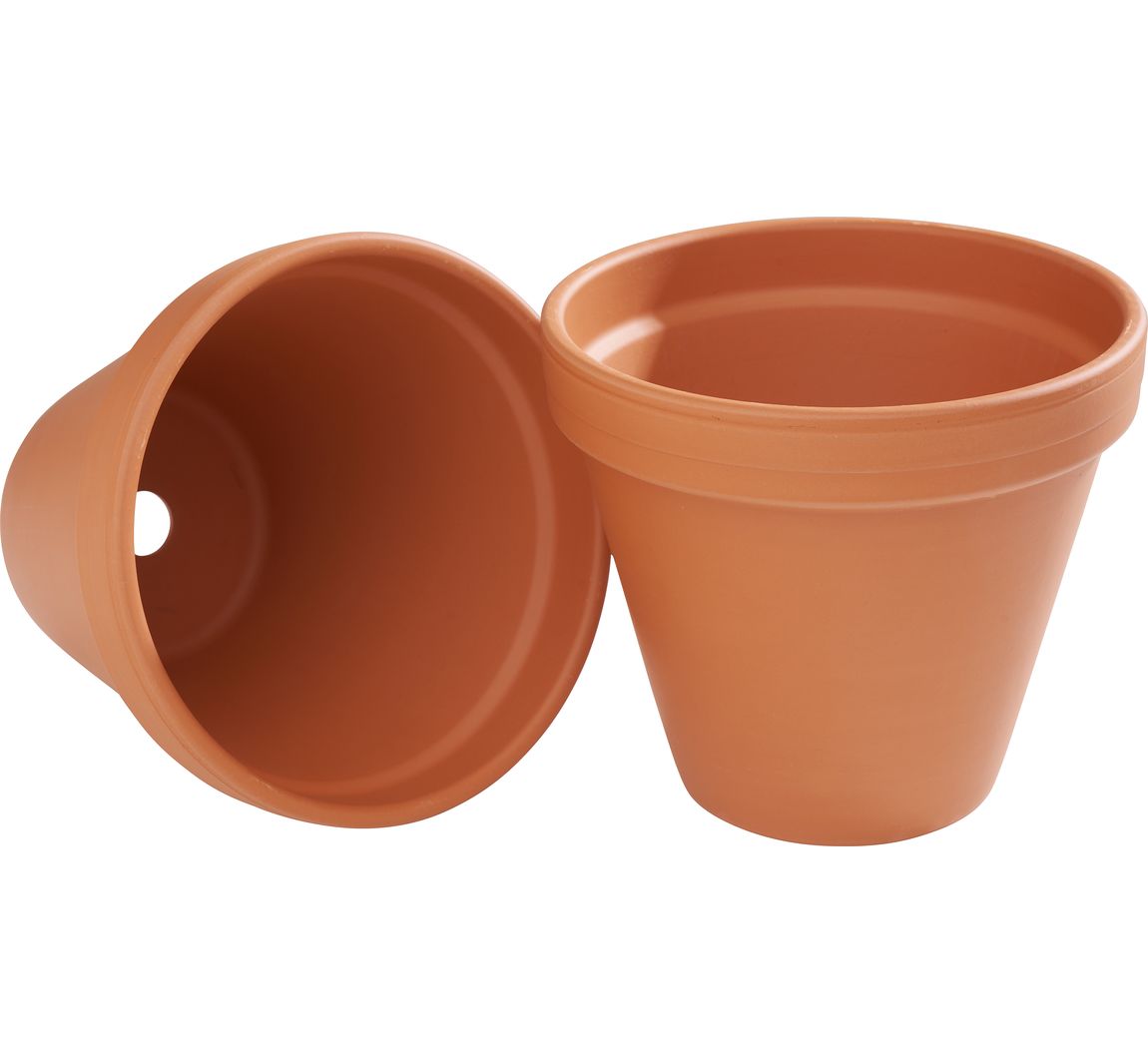 Terrakotta-Töpfe - Innen-Ø 16 cm, 2 Stück