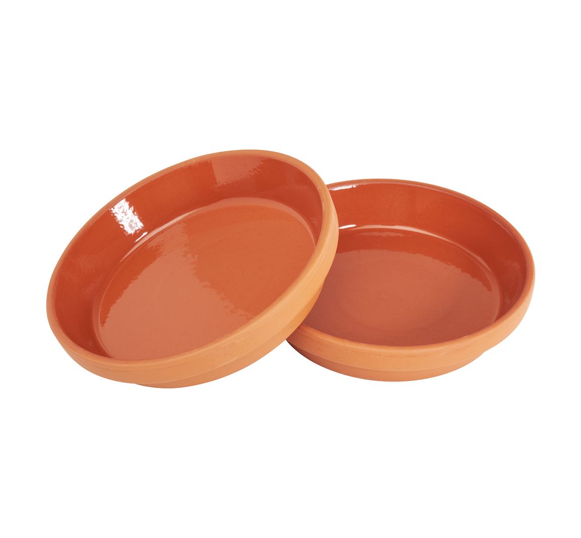 Terrakotta-Unterteller - Innen-Ø 12 cm, 2 Stück
