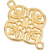 Charms-Verbinder "Ornament" Gold