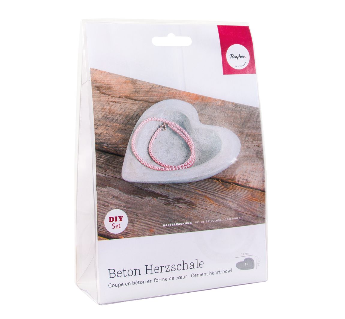 Kreativ-Set "Beton Herzschale"