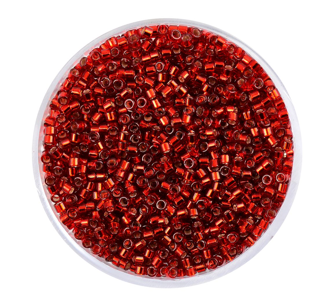 Delica-Rocailles, Ø 2 mm - Rot