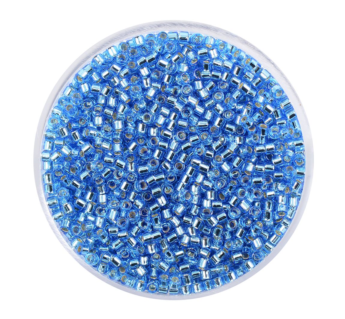 Delica-Rocailles, Ø 2 mm - Hellblau