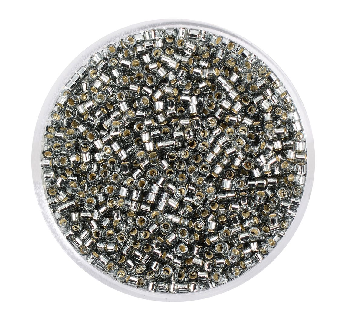 Delica-Rocailles, Ø 2 mm - Silbergrau