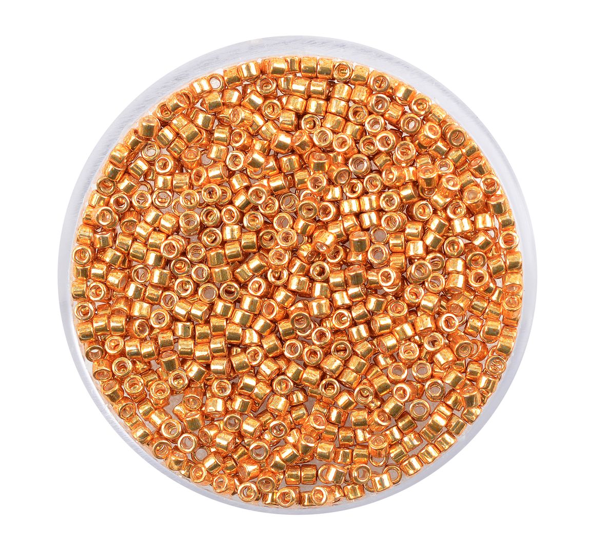 Delica-Rocailles, Ø 2 mm - Goldfarben