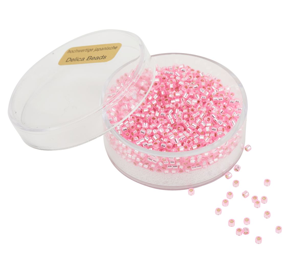 Delica-Rocailles, Ø 2 mm - Rosa